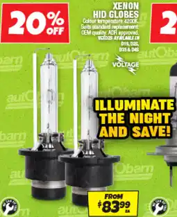 Autobarn Xenon hid globes offer