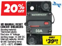 Autobarn Hd manual reset circuit breakers offer
