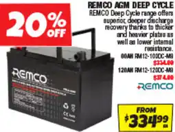 Autobarn Remco agm deep cycle remco offer