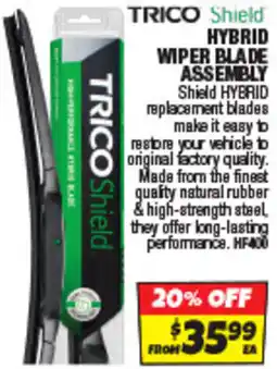 Autobarn Trico shield hybrid wiper blade assembly offer
