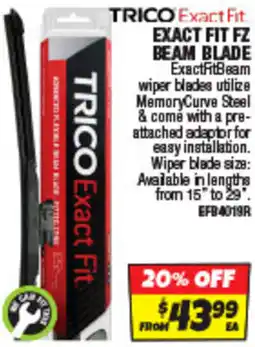 Autobarn Trico exact fit. exact fit fz beam blade offer