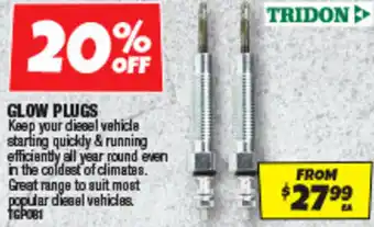Autobarn Glow plugs offer