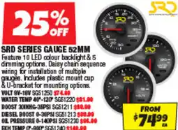 Autobarn SRD series gauge offer