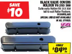 Autobarn Black valve covers holden offer