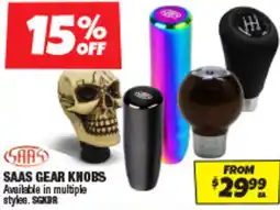 Autobarn Saas gear knobs offer