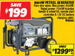 Autobarn Petrol generator offer