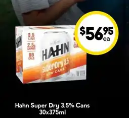 Drakes Hahn Super Dry 3.5% Cans offer