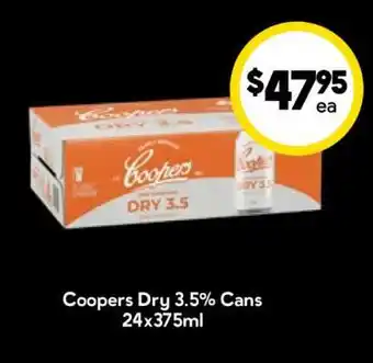 Drakes Coopers Dry 3.5% Cans offer