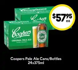 Drakes Coopers Pale Ale Cans/Bottles offer