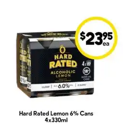 Drakes Hard Rated Lemon 6% Cans offer