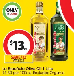 Coles La Española Olive Oil offer