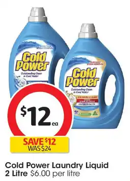 Coles Cold Power Laundry Liquid offer