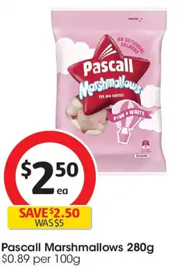 Coles Pascall Marshmallows offer