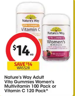 Coles Nature's Way Adult Vita Gummies Women's Multivitamin offer