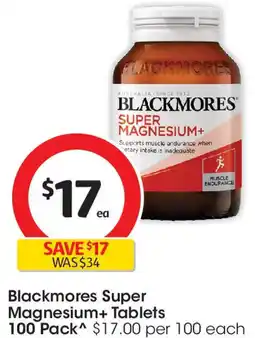 Coles Blackmores Super Magnesium+ Tablets offer