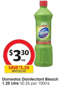 Coles Domestos Disinfectant Bleach offer