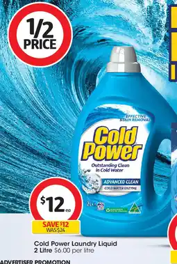 Coles Cold Power Laundry Liquid offer