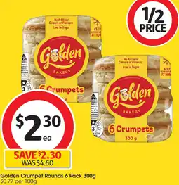 Coles Golden Crumpet Rounds offer
