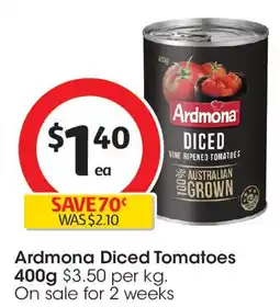 Coles Ardmona Diced Tomatoes offer