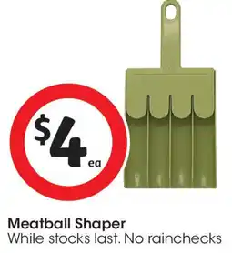 Coles Meatball Shaper offer