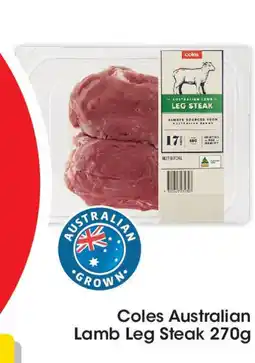 Coles Coles Australian Lamb Leg Steak offer