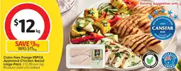 Coles Coles Free Range RSPCA Approved Chicken Breast Large Pack offer