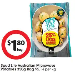 Coles Spud Lite Australian Microwave Potatoes Bag offer