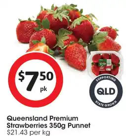 Coles Queensland Premium Strawberries Punnet offer