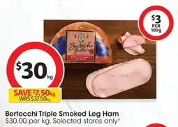 Coles Bertocchi Triple Smoked Leg offer