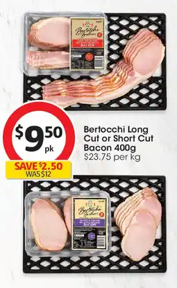 Coles Bertocchi Long Cut or Short Cut Bacon offer