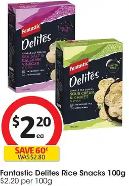 Coles Fantastic Delites Rice Snacks offer