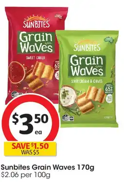 Coles Sunbites Grain Waves offer