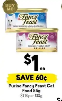 Drakes Purina Fancy Feast Cat Food 85g offer