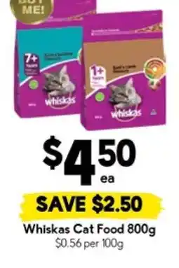 Drakes Whiskas Cat Food 800g offer