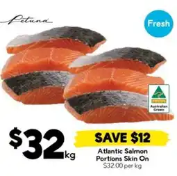 Drakes Atlantic Salmon Portions Skin On offer