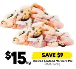 Drakes Thawed Seafood Marinara Mix offer
