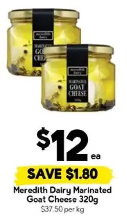 Drakes Meredith Dairy Marinated Goat Cheese 320g offer