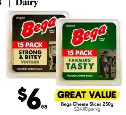 Drakes Bega Cheese Slices 250g offer