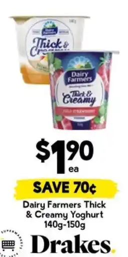 Drakes Dairy Farmers Thick & Creamy Yoghurt offer