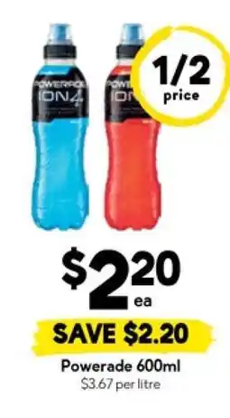 Drakes Powerade 600ml offer