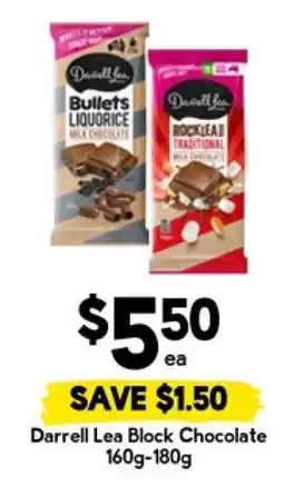Drakes Darrell Lea Block Chocolate offer