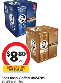 Coles Boss Iced CoffeeBoss Iced Coffee offer