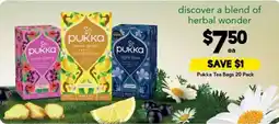 Drakes Pukka Tea Bags 20 Pack offer