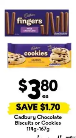 Drakes Cadbury Chocolate Biscuits or Cookies offer