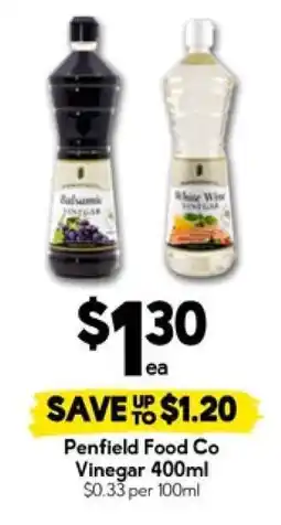 Drakes Penfield Food Co Vinegar 400ml offer