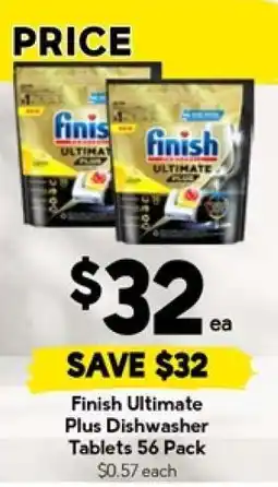 Drakes Finish Ultimate Plus Dishwasher Tablets 56 Pack offer