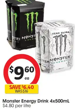 Coles Monster Energy Drink offer