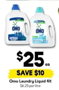 Drakes Omo Laundry Liquid 4lt offer