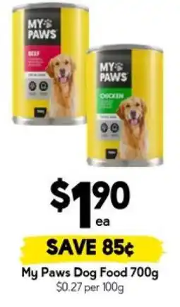 Drakes My Paws Dog Food 700g offer
