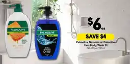 Drakes Palmolive Naturals or Palmolive Men Body Wash 1lt offer